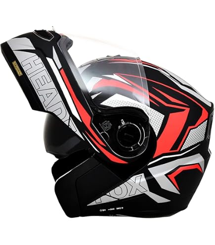 HEADFOX N2 Flash Metro Motorcycle Bluetooth Flip-up ISI Certified